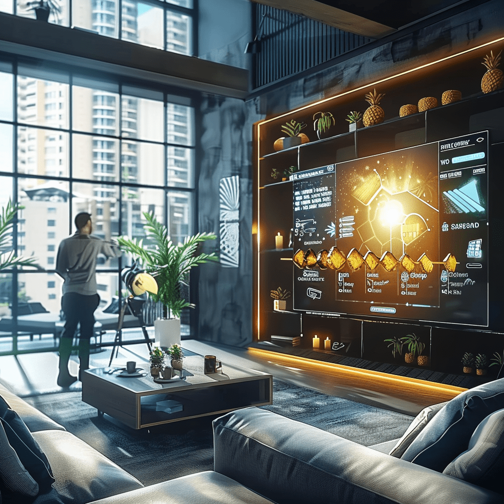 Abonnement IPTV on Smart TV with multiple channels